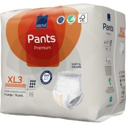 Гащи за възрастни за инконтиненция Abena Pants XL3 Premium, ханш 130-170см., 16 бр., 2600 мл., 8 капки 