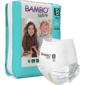 Еко пелени, тип гащи, Bambo Nature Pants, размер 8, 4 XL, 19 + кг., 16 броя 