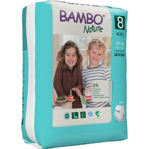 Еко пелени, тип гащи, Bambo Nature Pants, размер 8, 4 XL, 19 + кг., 16 броя 