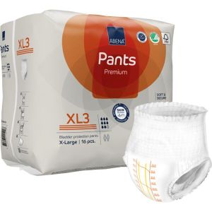 Гащи за възрастни за инконтиненция Abena Pants XL3 Premium, ханш 130-170см., 16 бр., 2600 мл., 8 капки 