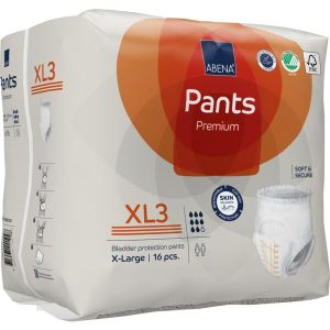 Гащи за възрастни за инконтиненция Abena Pants XL3 Premium, ханш 130-170см., 16 бр., 2600 мл., 8 капки 