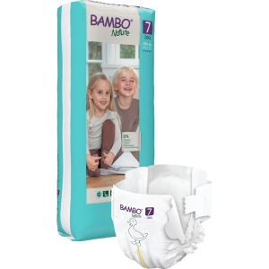 Бебешки еко пелени Bambo Nature Tall, размер 7, 3XL, 18+кг., 40 броя 